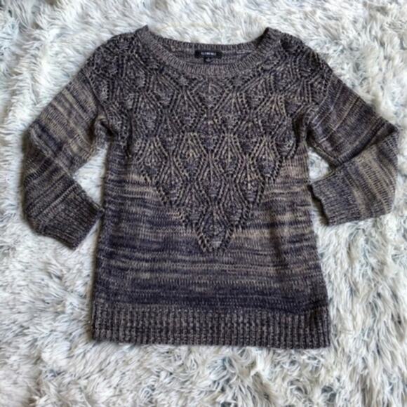 Elementz heathered space dyed unique sweater - Picture 2 of 7